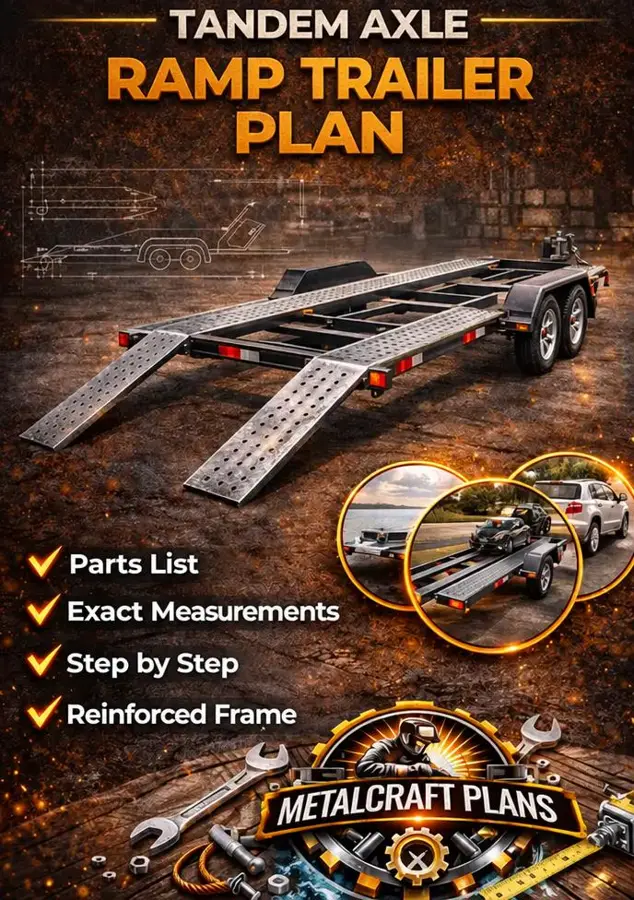 Preview of Tandem-Axle Ramp Trailer
